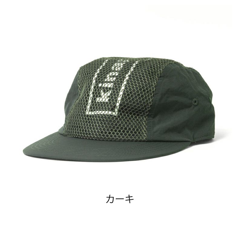 ゲーリーヤマモト×Russell athleticジェットキャップ カーキ 帽子 キャップ CAP ジェットキャップ ドローコード付き メンズ