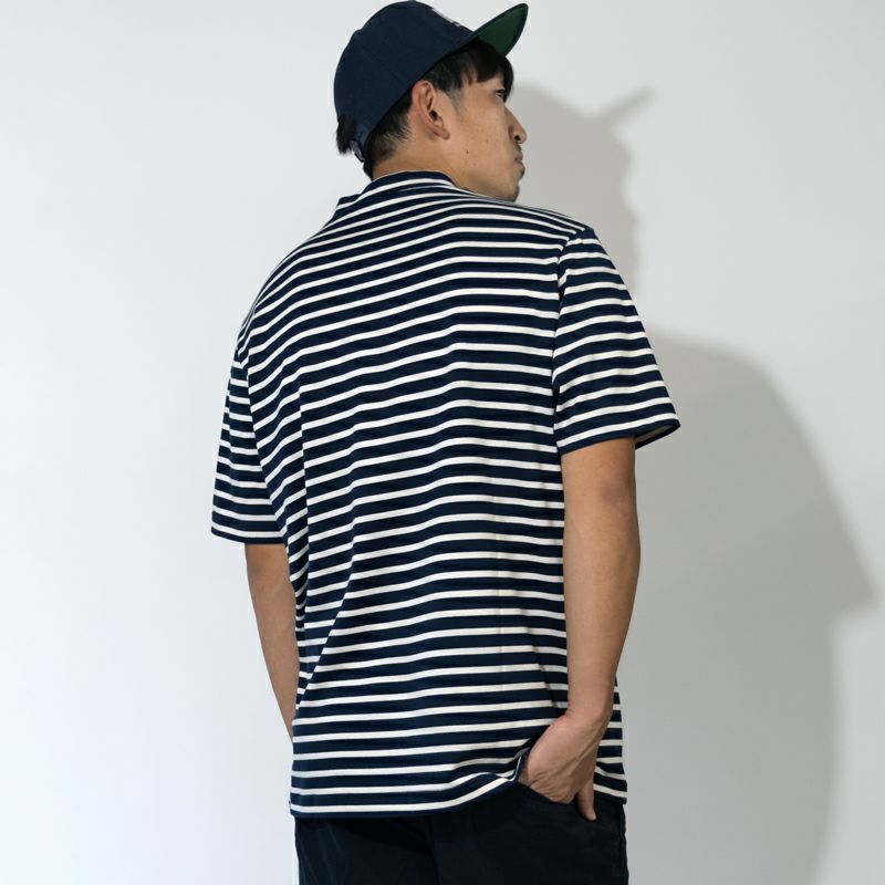 新品未使用　木梨サイクル モックネック ボーダーカットソー Tシャツ ゴルフ 新品未使用 木梨サイクル モックネック ボーダーカットソー T
