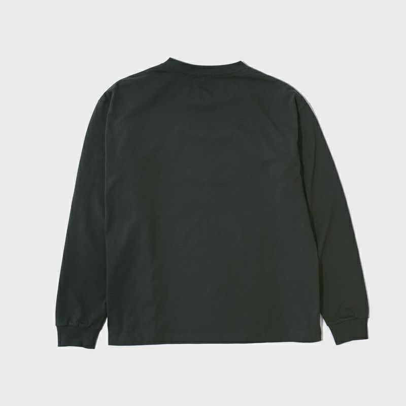 ロングTシャツ黒(R) アンサーフォー / “刺繍↑“ロングスリーブTシャツ – Run boys