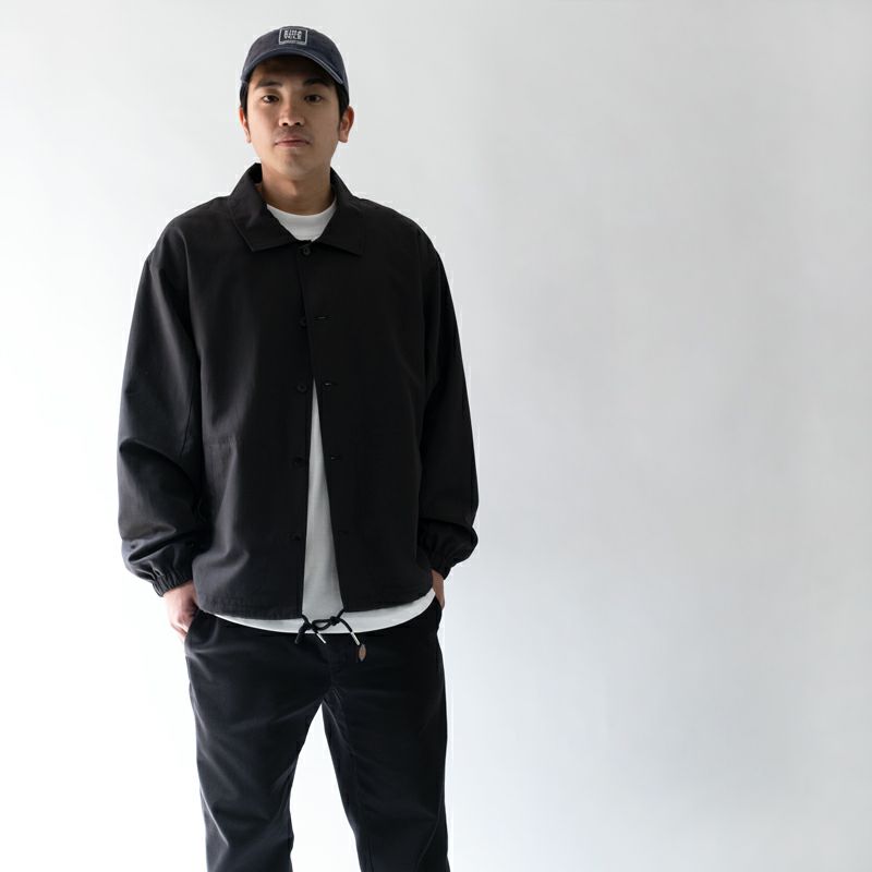 木梨サイクル　コーチジャケット　Lサイズ　ブラック コーチジャケット(サークルロゴ) | 木梨サイクル