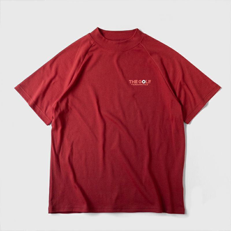 木梨サイクル／ゴルフ／モックネック半袖Tシャツ／ブラック／ＸＬ／THE GOLF モックネック(KCCC) | 木梨サイクル