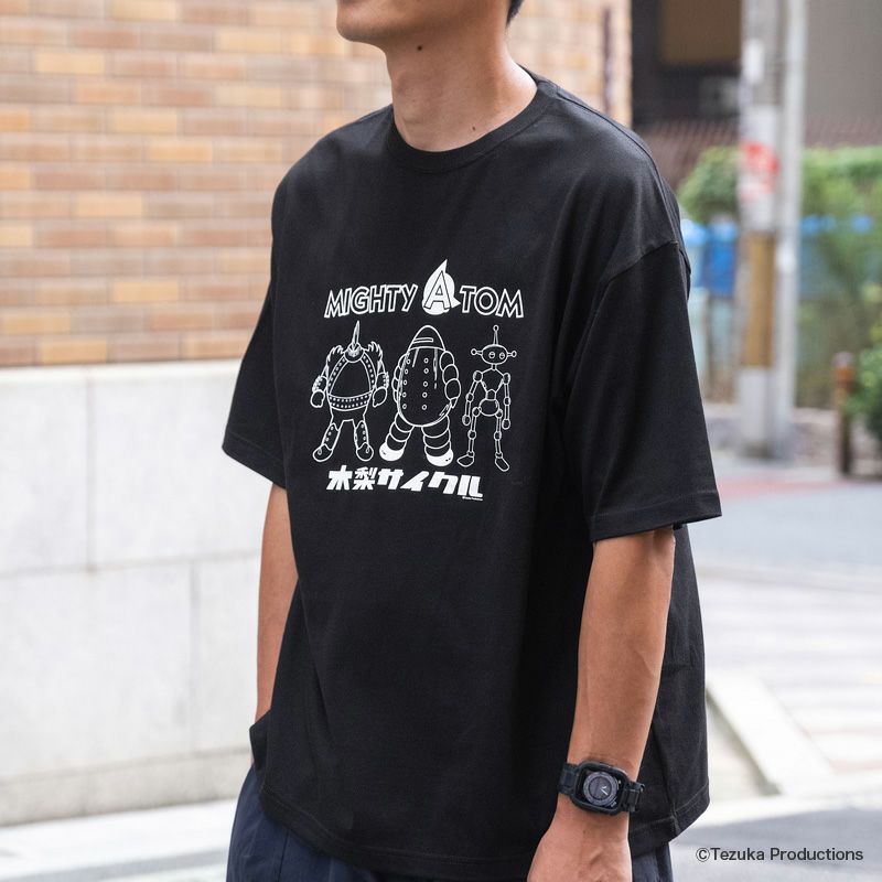 木梨サイクル　TB82 ブラック Mサイズ シャツ Tシャツ（アトム×木梨サイクル robots） | 木梨サイクル