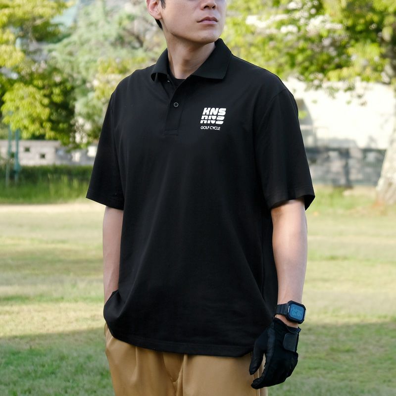 木梨サイクルゴルフウェア ポロシャツ（KNS GOLF） no.1661 color:WHITE/BLACK/NAVY #木梨