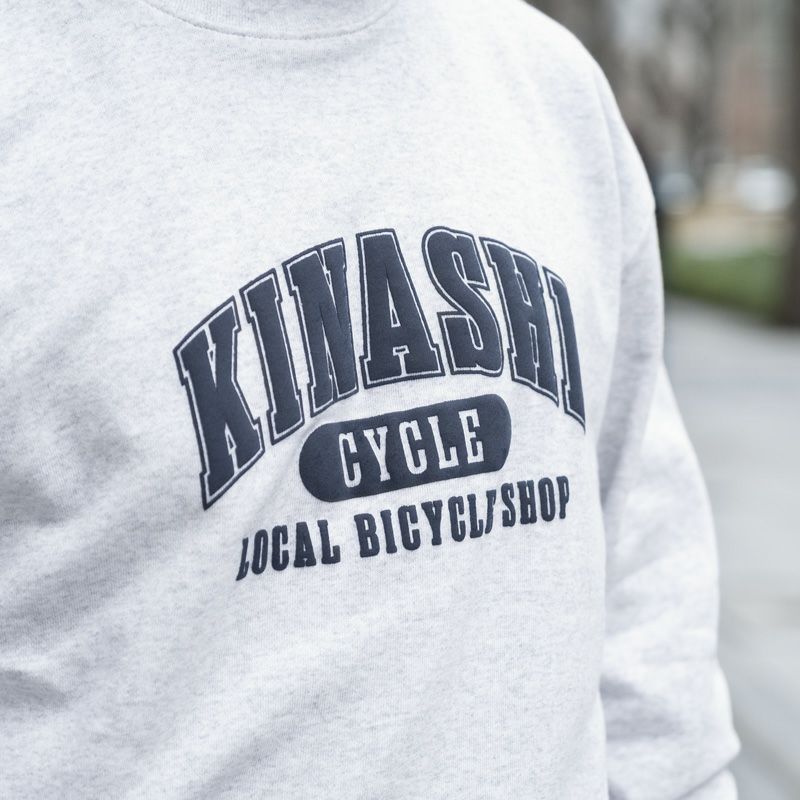 クルーネックスウェット（カレッジロゴ） | 木梨サイクル