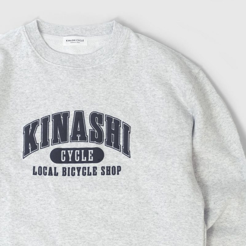 クルーネックスウェット（カレッジロゴ） | 木梨サイクル